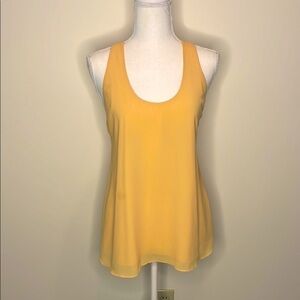 Rebecca Hampton Yellow Gold Sleeveless Women's Top. Small